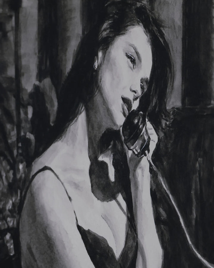 Late Night Call by Fabian Perez