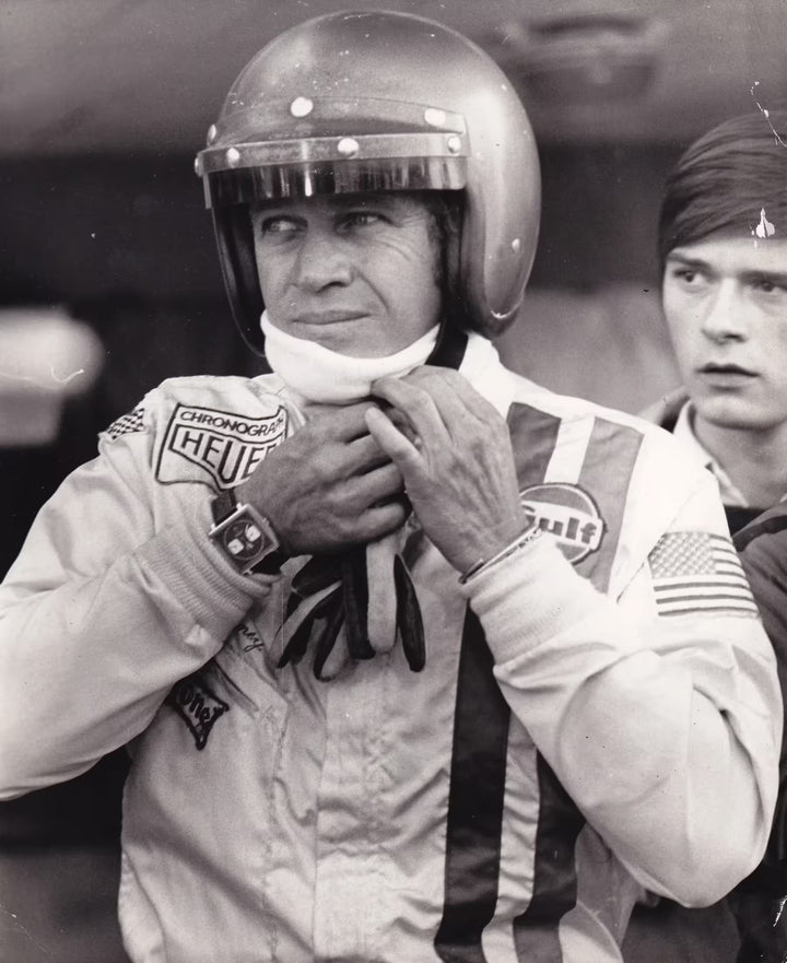A limited edition by Anwar Hussain of Steve McQueen, the title is Le Mans France