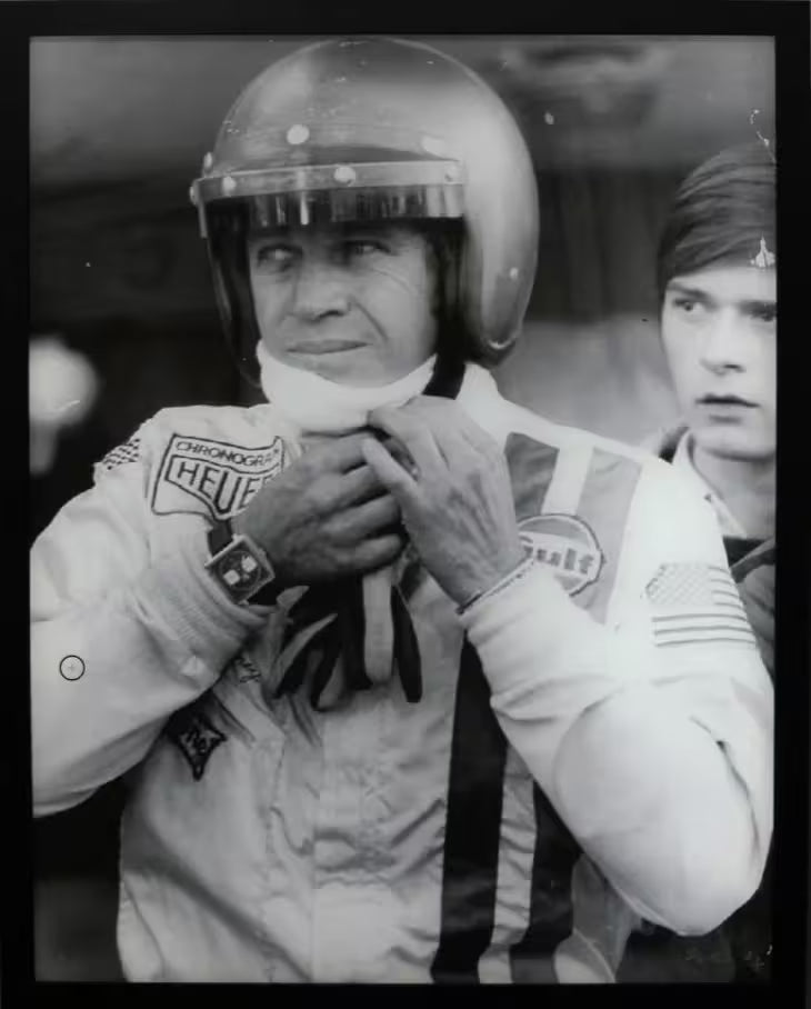 A limited edition by Anwar Hussain of Steve McQueen, the title is Le Mans France