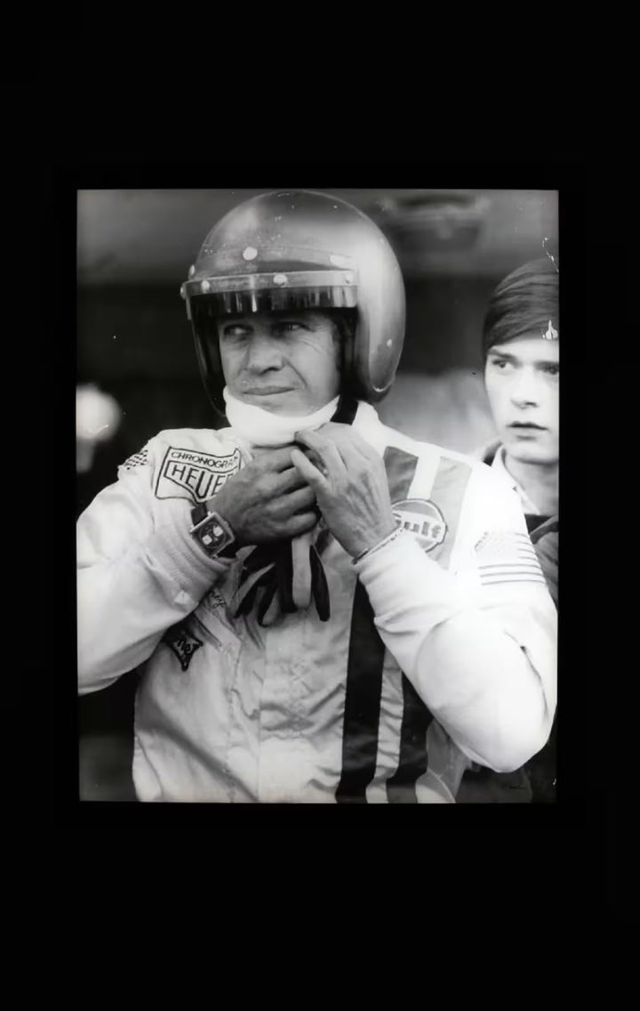 A limited edition by Anwar Hussain of Steve McQueen, the title is Le Mans France