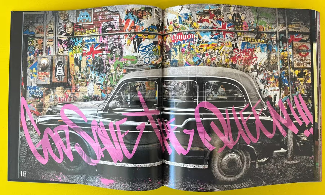 A page of Mr Brainwash Life is Beautiful book