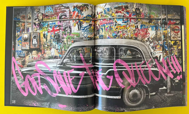 A page of Mr Brainwash Life is Beautiful book