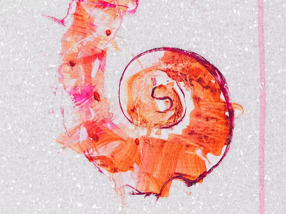A Dave White limited edition of a pink seahorse, the title is Looking for Love I
