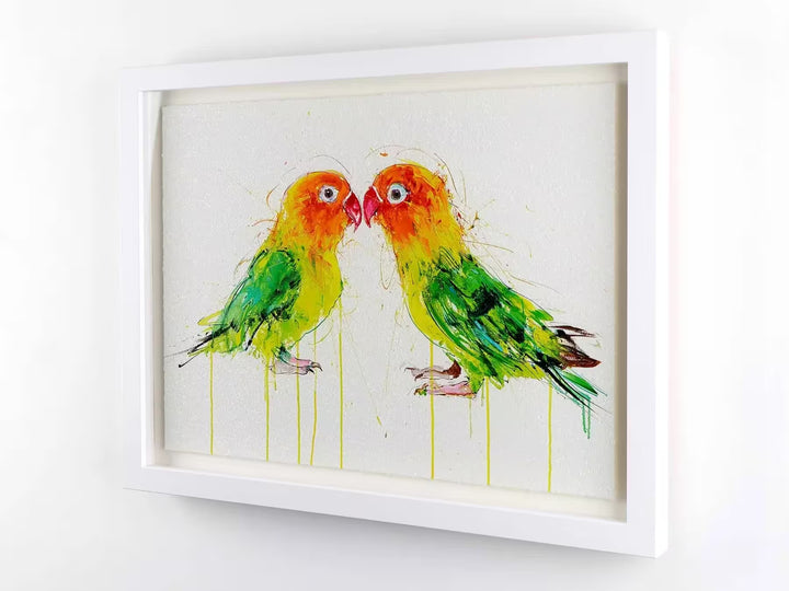 Dave White Love Birds close up