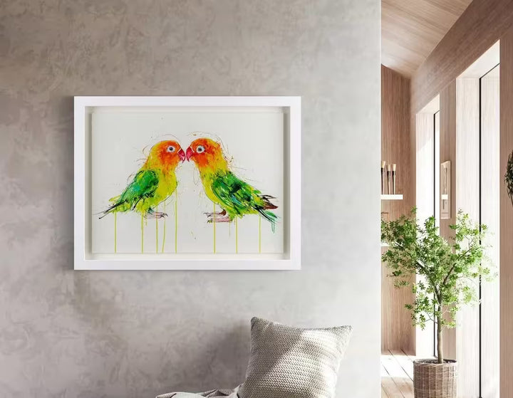 Dave White Love Birds in situ