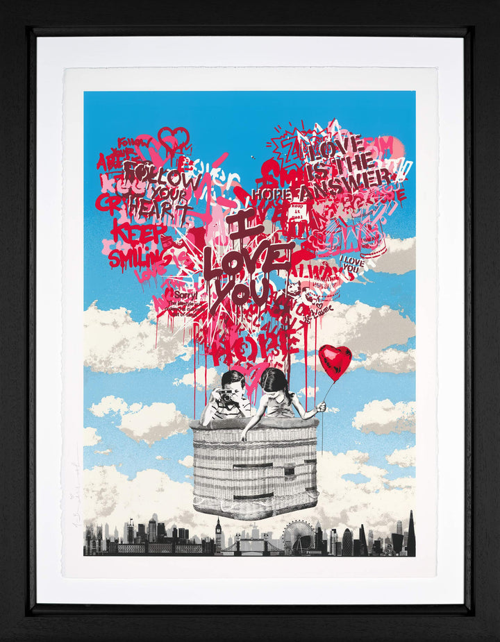 Love Lifts Us Up by Mr Brainwash Available from Startle