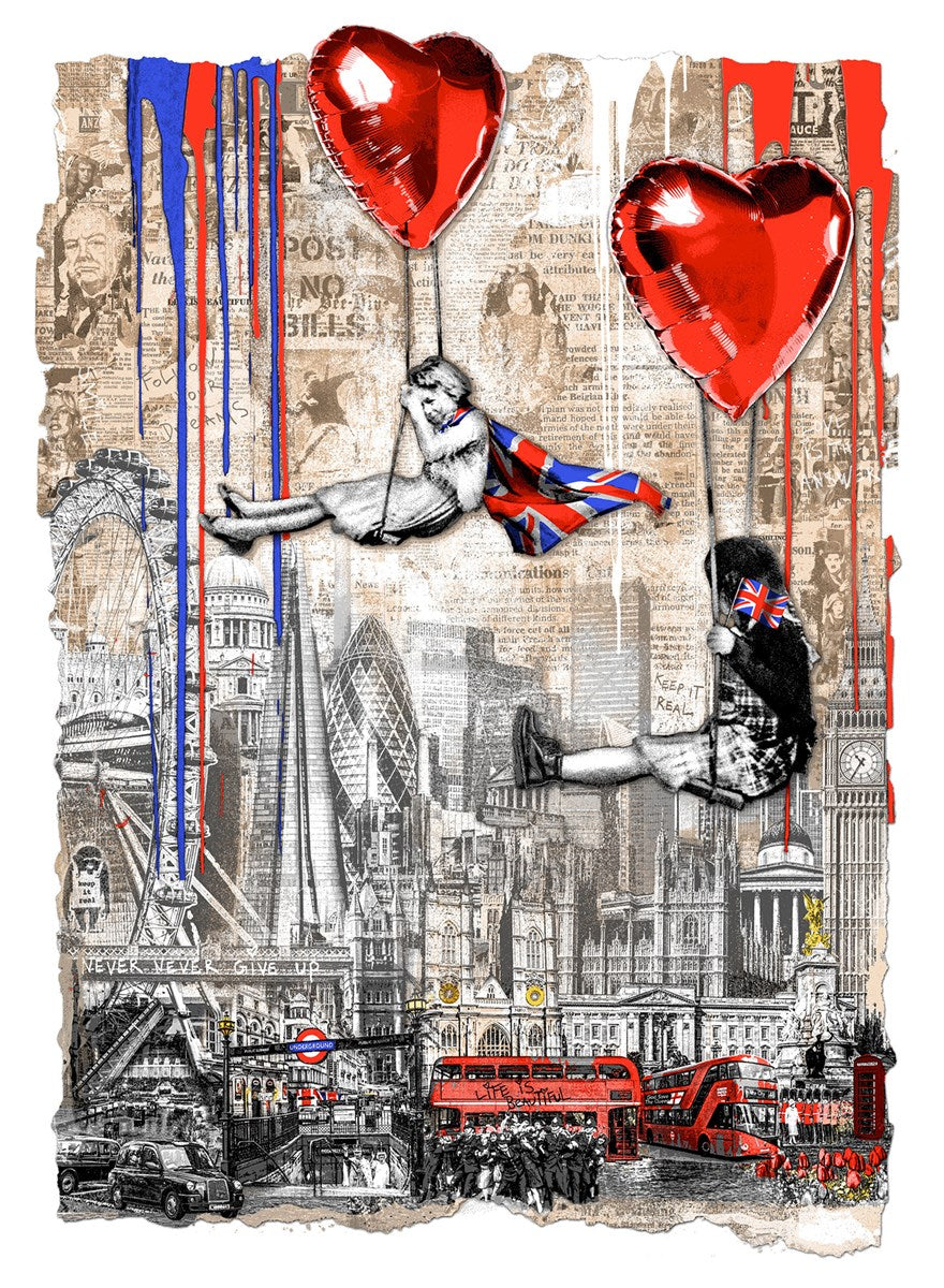Love Is In the Air, London by Mr Brainwash available from Startle