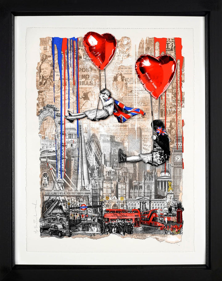 Love Is In the Air, London Framed by Mr Brainwash