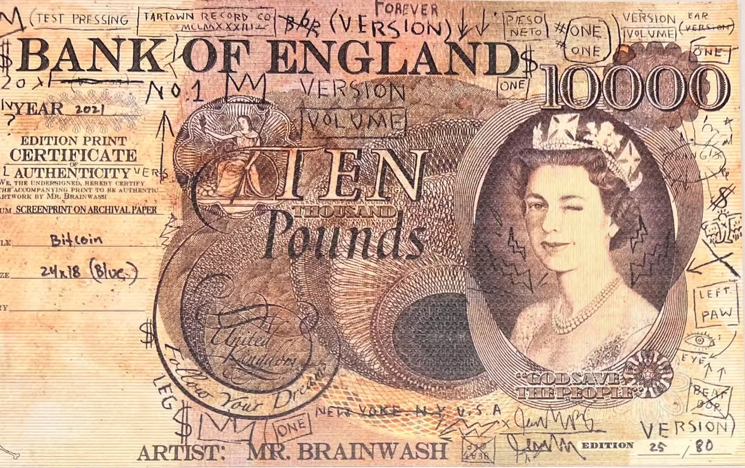 A Mr Brainwash bank note