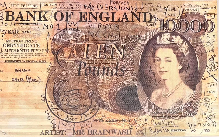A Mr Brainwash bank note