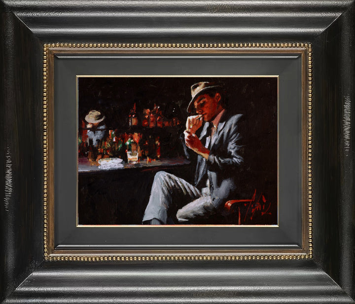 Man Lighting Cigarette III by Fabian Perez