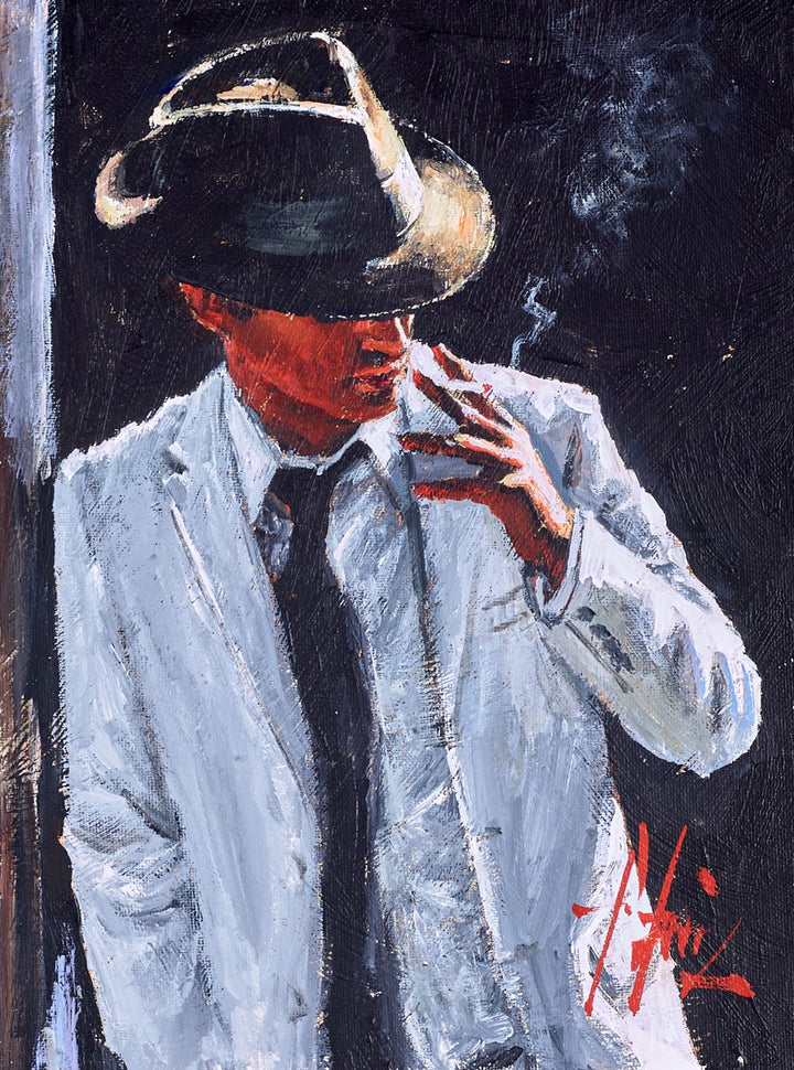 Marcus with Hat and Cigarette II by Fabian Perez