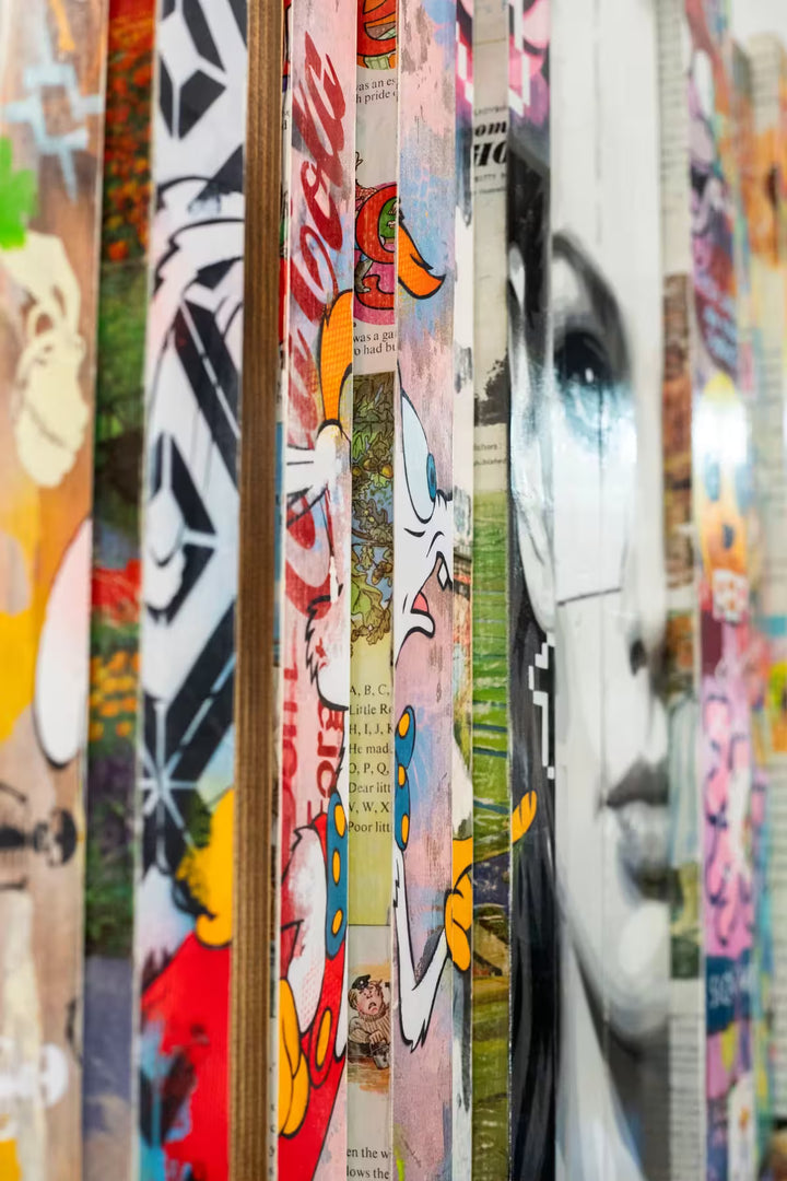 A Lhouette limited edition mixed media piece, the title is Misfits| Boutique Edition