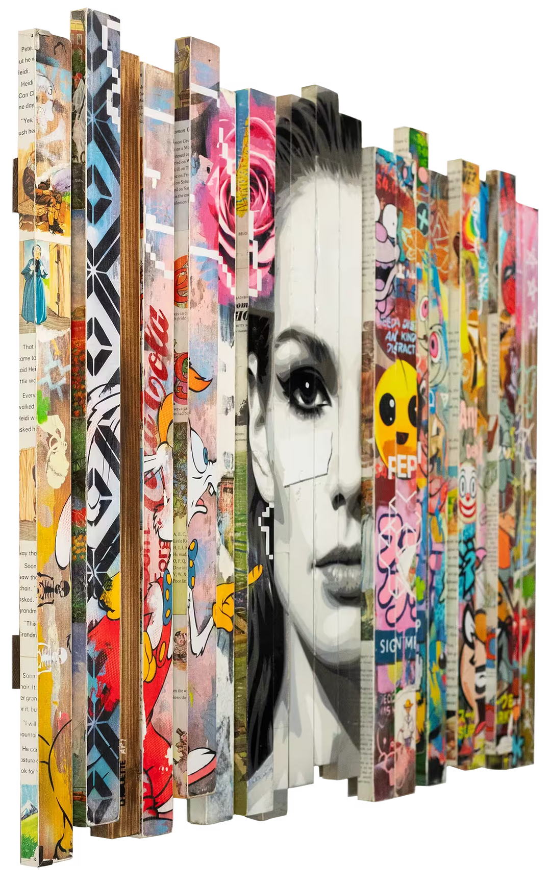 A Lhouette limited edition mixed media piece, the title is Misfits| Boutique Edition