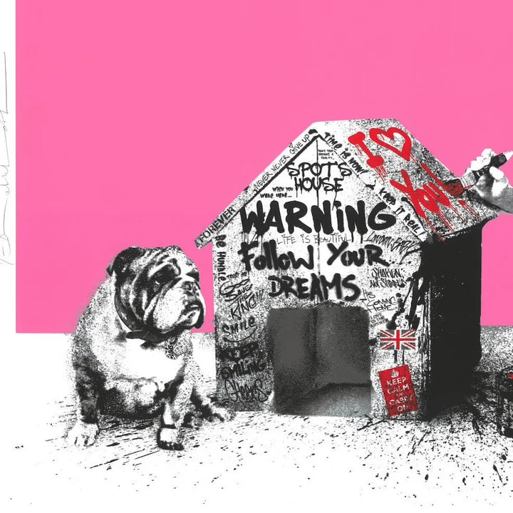 Spot's House - Pink by Mr Brainwash | Available from Startle