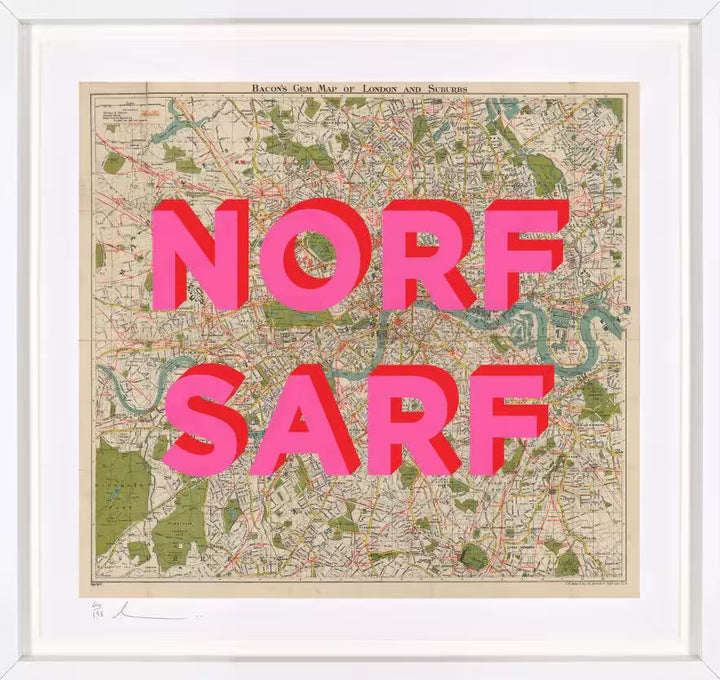 A limited edition by The Real Hackney Dave, the title is Norf Sarf