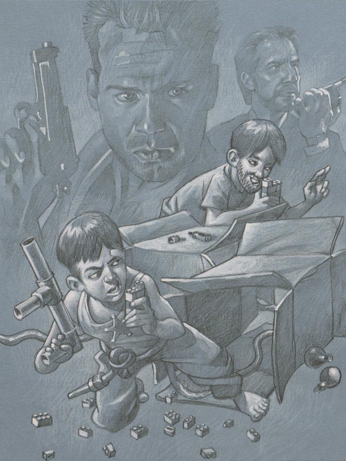 Now I have a Machine Gun, Ho Ho Ho (Sketch) by Craig Davison