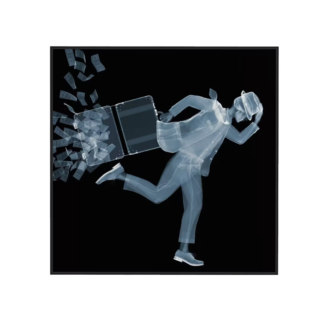 Nick Veasey On The Run Framed