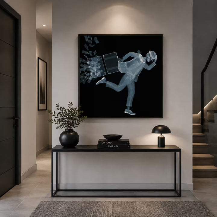 Nick Veasey On The Run in situ