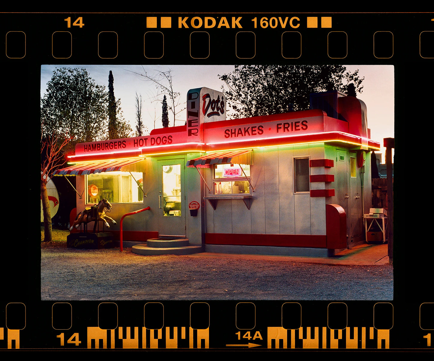 On the Road ~ Dot's Diner, Bisbee, Arizona, 2001 by Richard Heeps