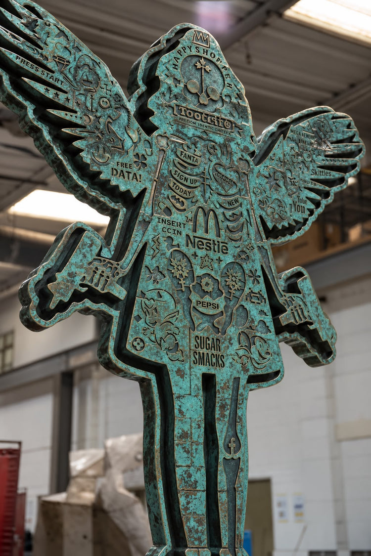 Ancient oxidised finish