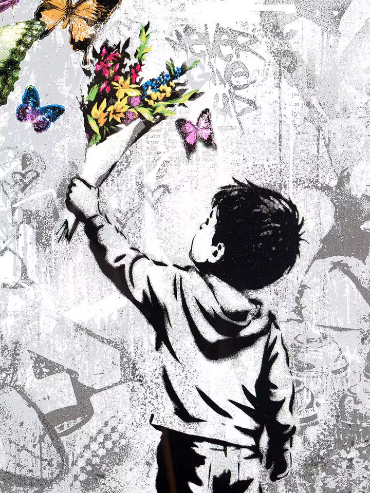 Peace is Beautiful by Mr Brainwash