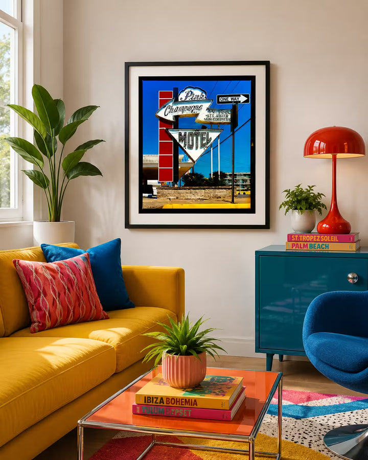 Richard Heeps Pink Champagne Motel in situ