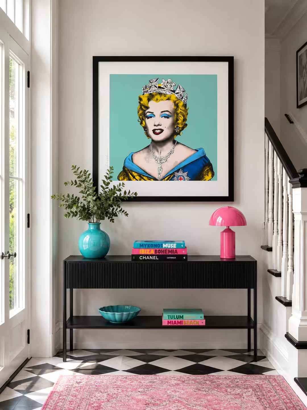 Mr Brainwash Queen Marilyn Blue in situ
