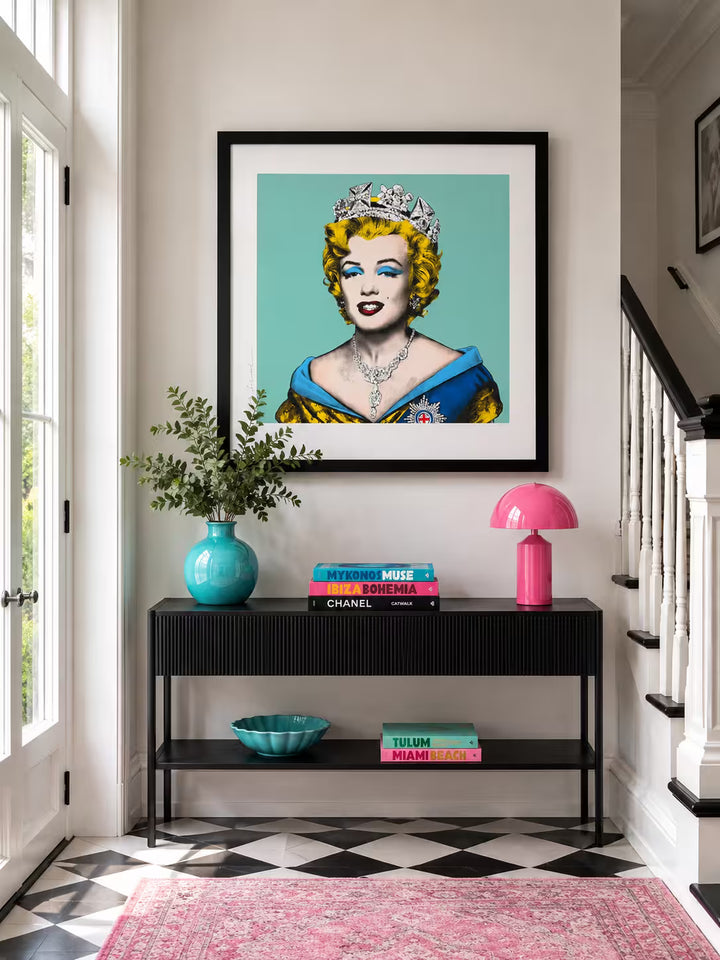 Mr Brainwash Queen Marilyn Blue in situ
