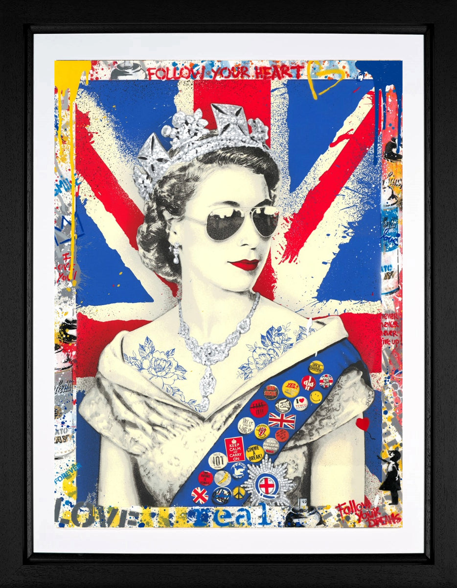 Queen of Hearts (Original) by Mr Brainwash