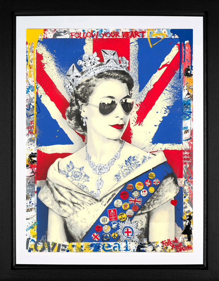 Queen of Hearts (Original) by Mr Brainwash