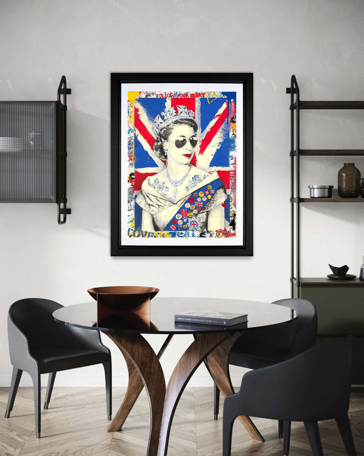 Queen of Hearts (Original) by Mr Brainwash