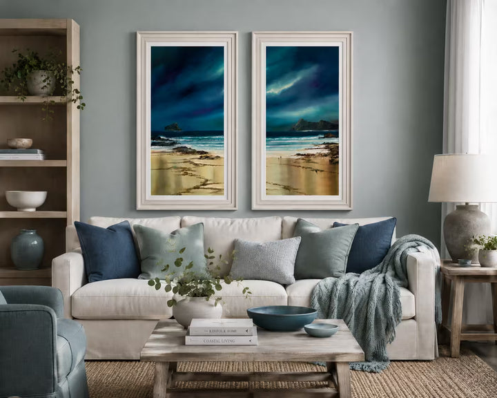 Philip Gray Quiet Shores I and II in situ