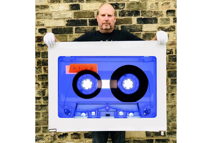 Richard Heeps holding Tape Collection AILA Very Peri
