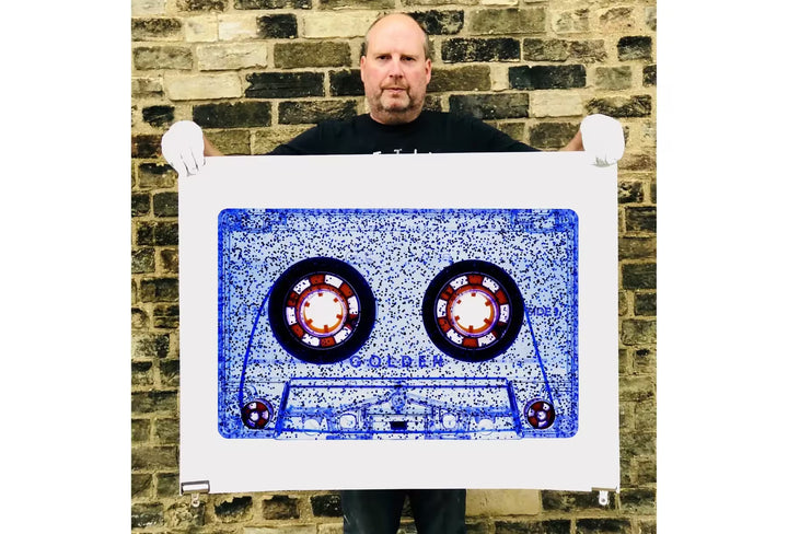 Richard Heeps holding Tape Collection All That Glitters is Not Golden