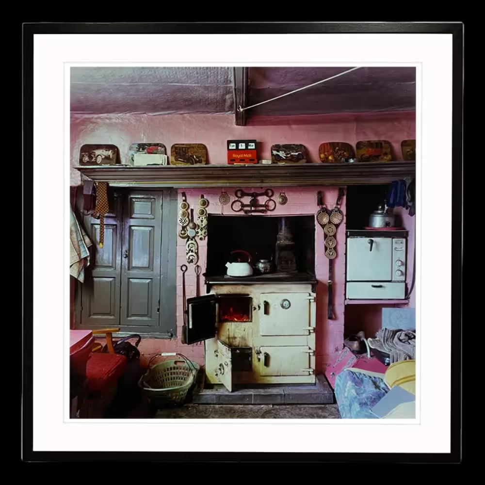 A framed limited edition photograph by Richard Heeps using vibrant colours, the title is Rayburn Manea, 1986