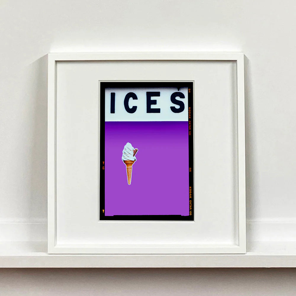 Ices Lilac framed in white frame richard heeps