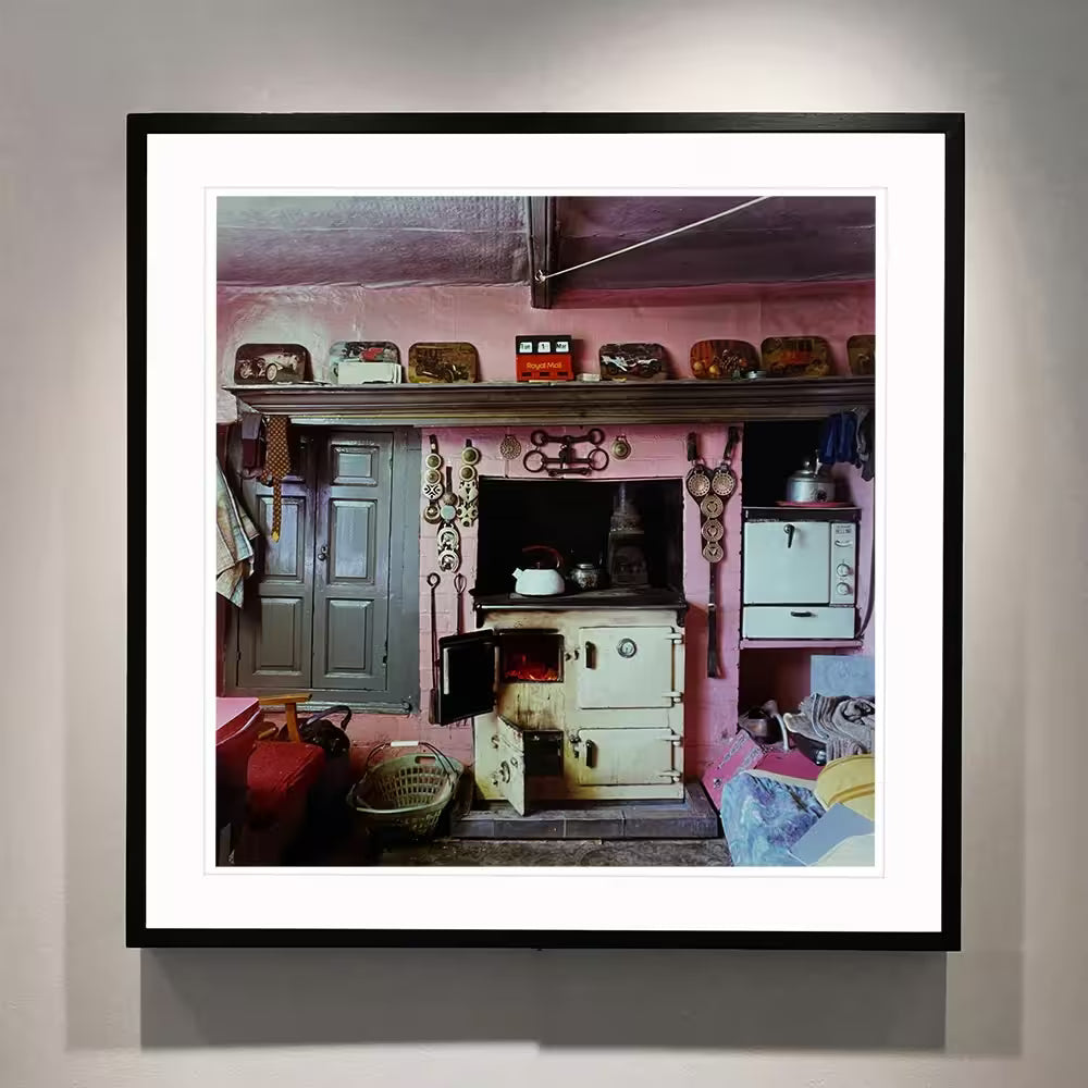 A framed limited edition photograph by Richard Heeps using vibrant colours, the title is Rayburn Manea, 1986