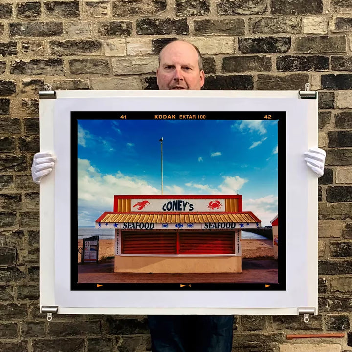 Richard Heeps holding Coney&