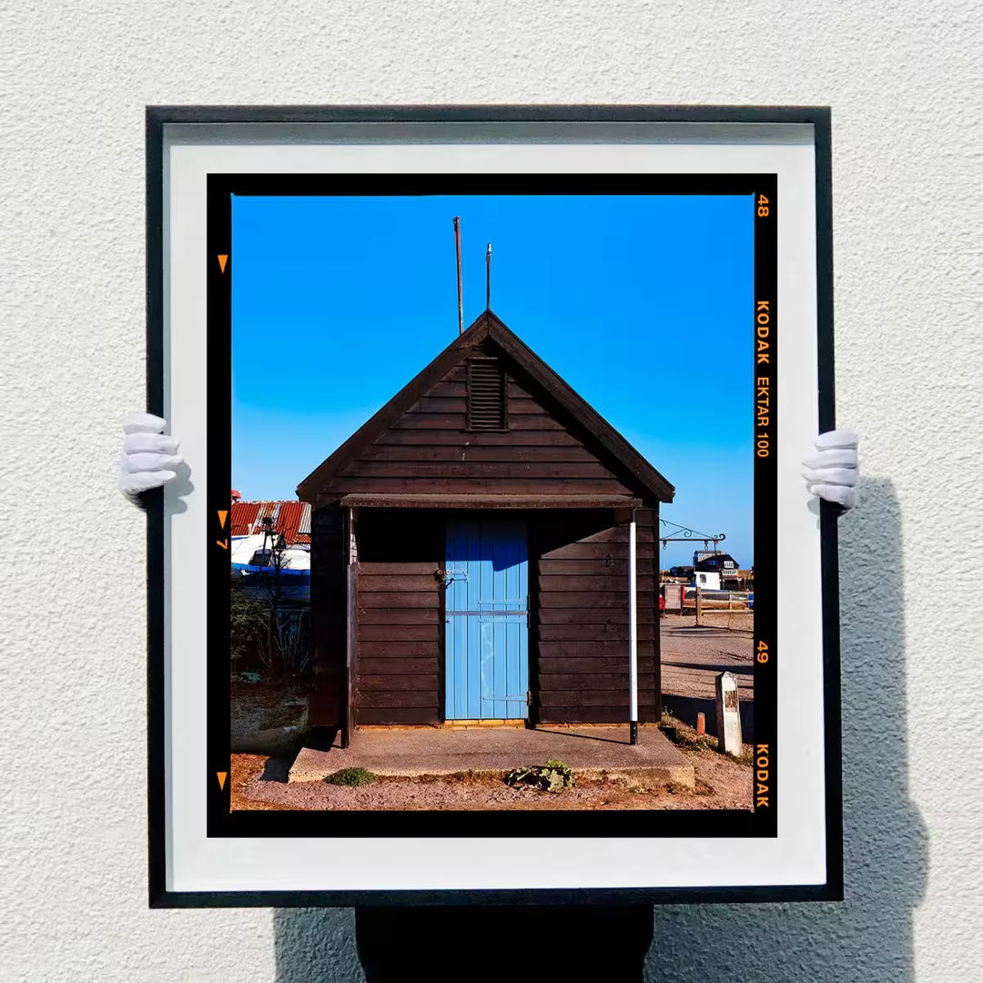 Richard Heeps holding Fishing Hut, Southwold, Suffolk, 2022