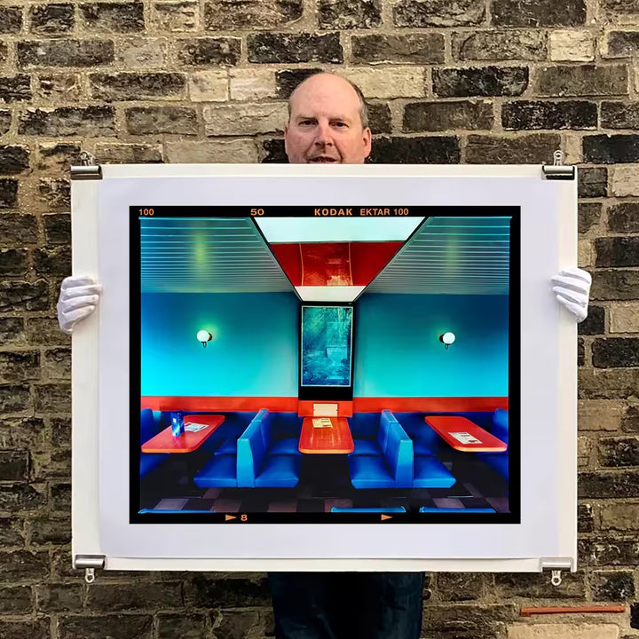 Richard Heeps holding Vintage Wimpy, Norfolk, 2023