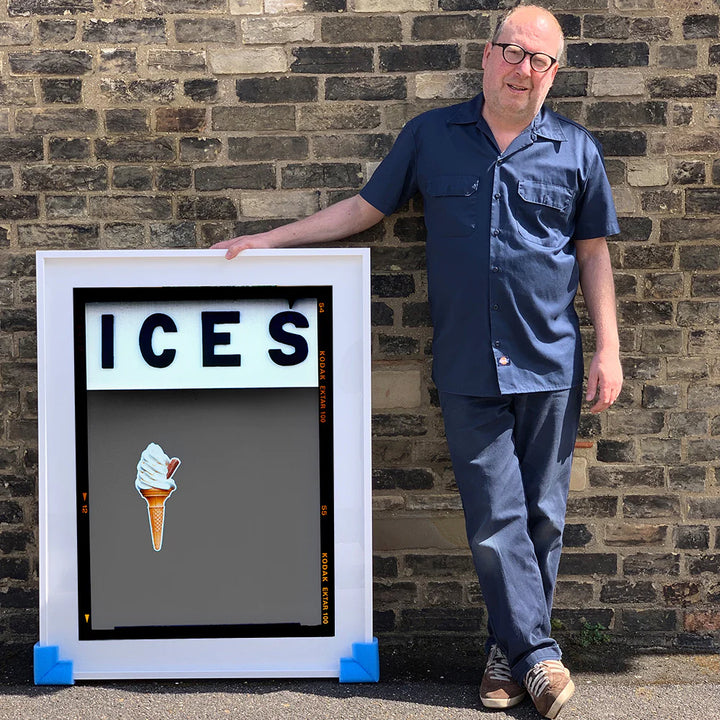 Richard Heeps standing next to Ices