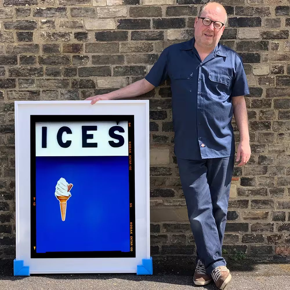 Richard Heeps holding Ices (Blue)