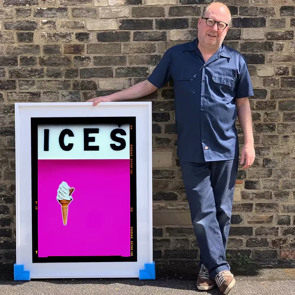 Richard Heeps holding Ices (Pink)