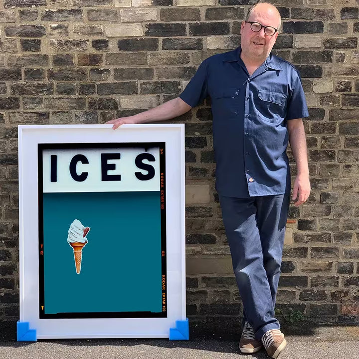 Richard Heeps holding Ices (Blue Teal)