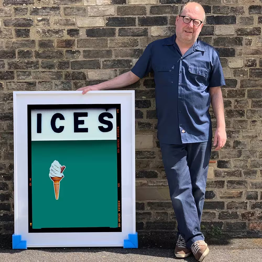 Richard Heeps holding Ices (Deep Green Teal)