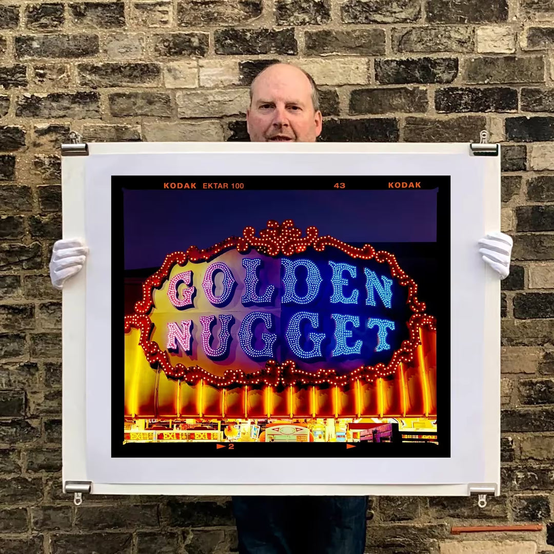 Richard Heeps holding Golden Nugget, Norfolk, 2022