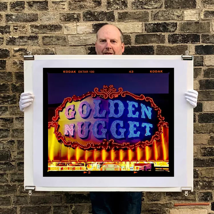 Richard Heeps holding Golden Nugget, Norfolk, 2022