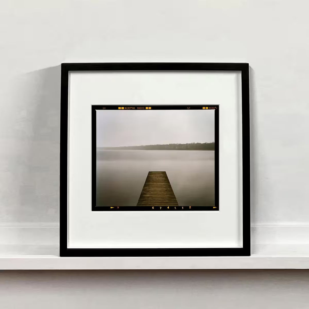 A framed limited edition photograph by Richard Heeps using vibrant colours, the title is Rollesby Broad, Norfolk, 2003
