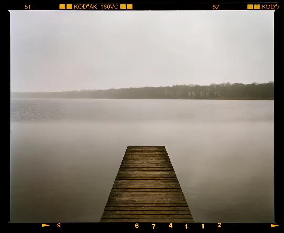 A limited edition photograph by Richard Heeps using vibrant colours, the title is Rollesby Broad, Norfolk, 2003